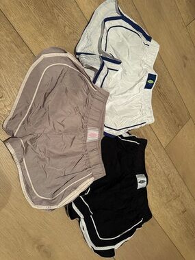 FP Movement by Free People Women's Athletic Shorts Trio - White, Black & Taupe